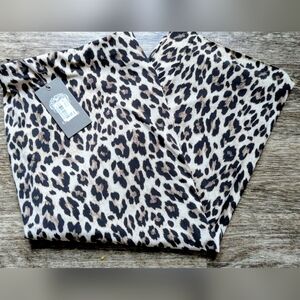 Vince Camuto Pull-On Leopard-Print Skirt Size M New with tags